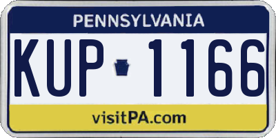PA license plate KUP1166