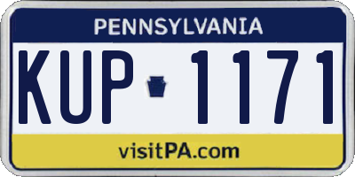 PA license plate KUP1171