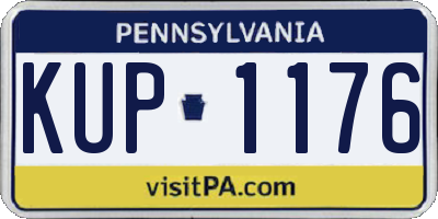 PA license plate KUP1176