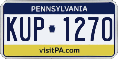 PA license plate KUP1270