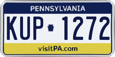 PA license plate KUP1272