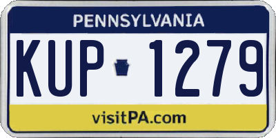 PA license plate KUP1279