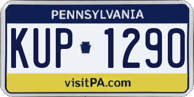 PA license plate KUP1290