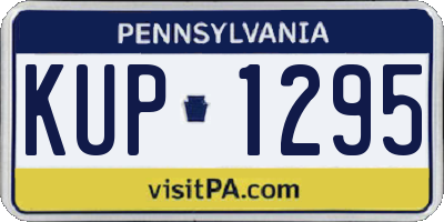 PA license plate KUP1295