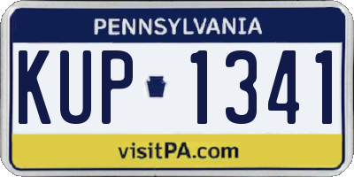 PA license plate KUP1341