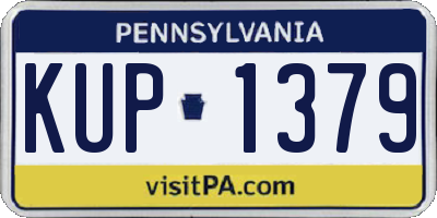 PA license plate KUP1379