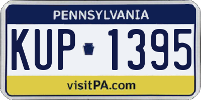 PA license plate KUP1395