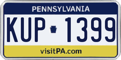 PA license plate KUP1399