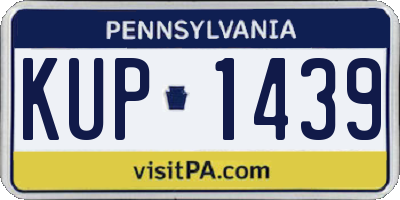 PA license plate KUP1439