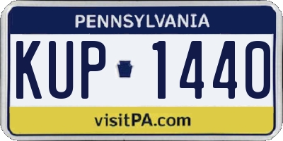 PA license plate KUP1440