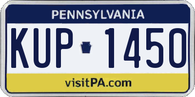 PA license plate KUP1450