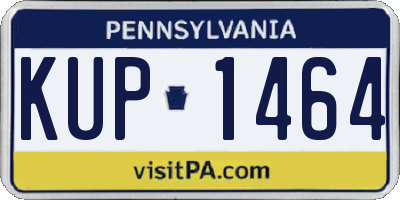 PA license plate KUP1464