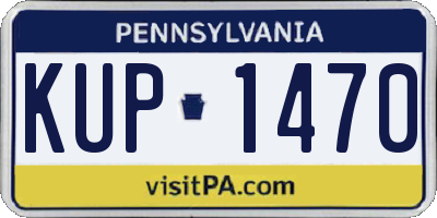 PA license plate KUP1470