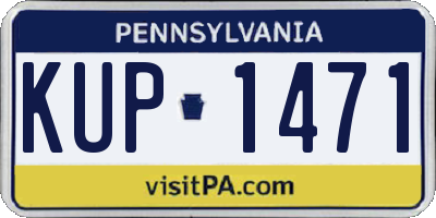 PA license plate KUP1471