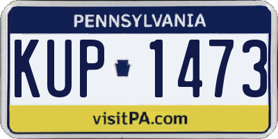 PA license plate KUP1473