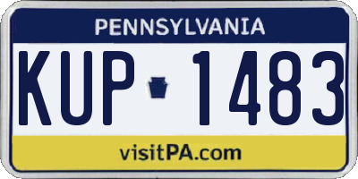 PA license plate KUP1483