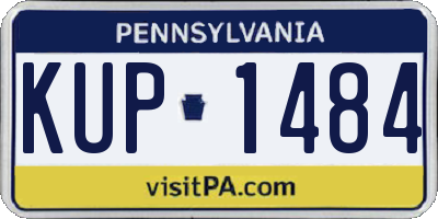 PA license plate KUP1484