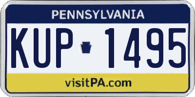 PA license plate KUP1495