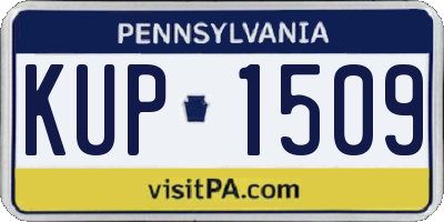 PA license plate KUP1509
