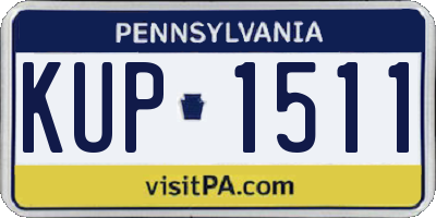 PA license plate KUP1511