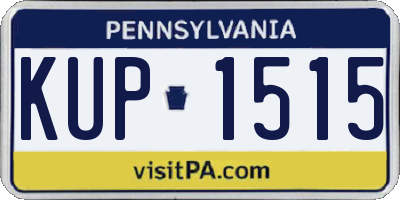 PA license plate KUP1515