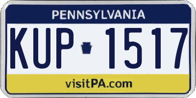 PA license plate KUP1517