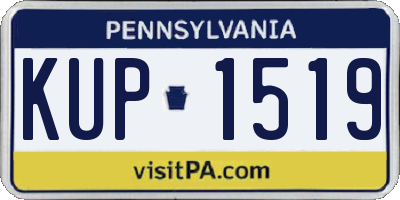 PA license plate KUP1519