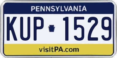 PA license plate KUP1529