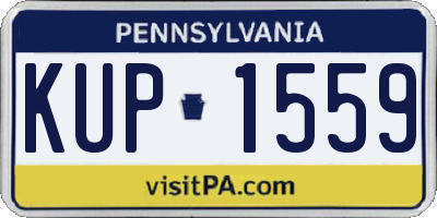PA license plate KUP1559