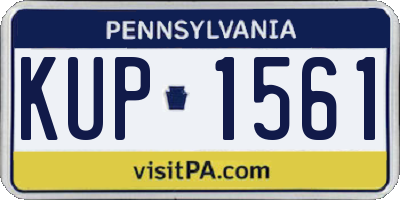 PA license plate KUP1561