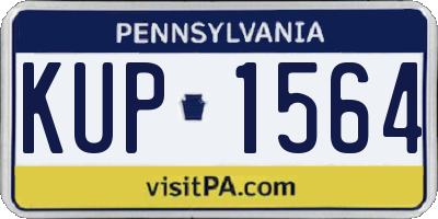 PA license plate KUP1564