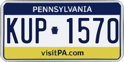 PA license plate KUP1570