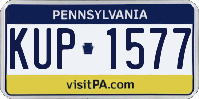 PA license plate KUP1577