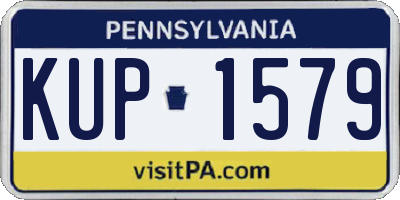 PA license plate KUP1579