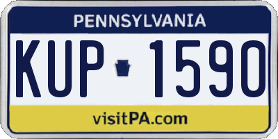 PA license plate KUP1590