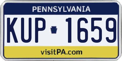 PA license plate KUP1659