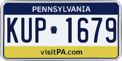 PA license plate KUP1679