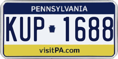 PA license plate KUP1688