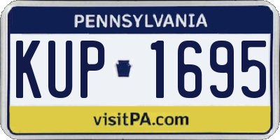 PA license plate KUP1695