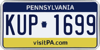 PA license plate KUP1699