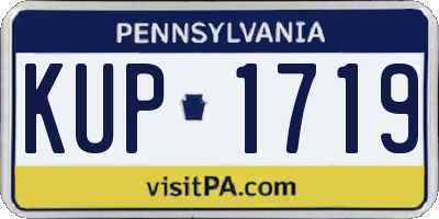 PA license plate KUP1719