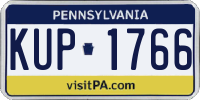 PA license plate KUP1766
