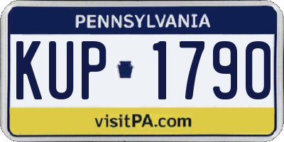 PA license plate KUP1790