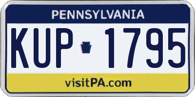 PA license plate KUP1795