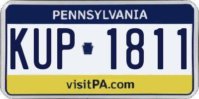 PA license plate KUP1811