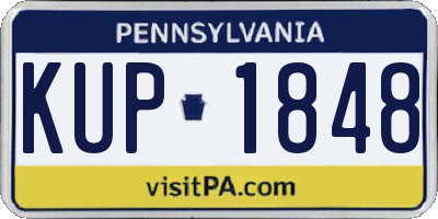 PA license plate KUP1848