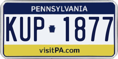 PA license plate KUP1877