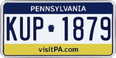 PA license plate KUP1879