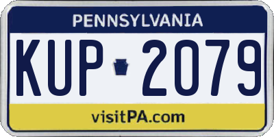 PA license plate KUP2079