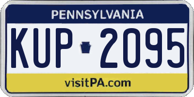 PA license plate KUP2095